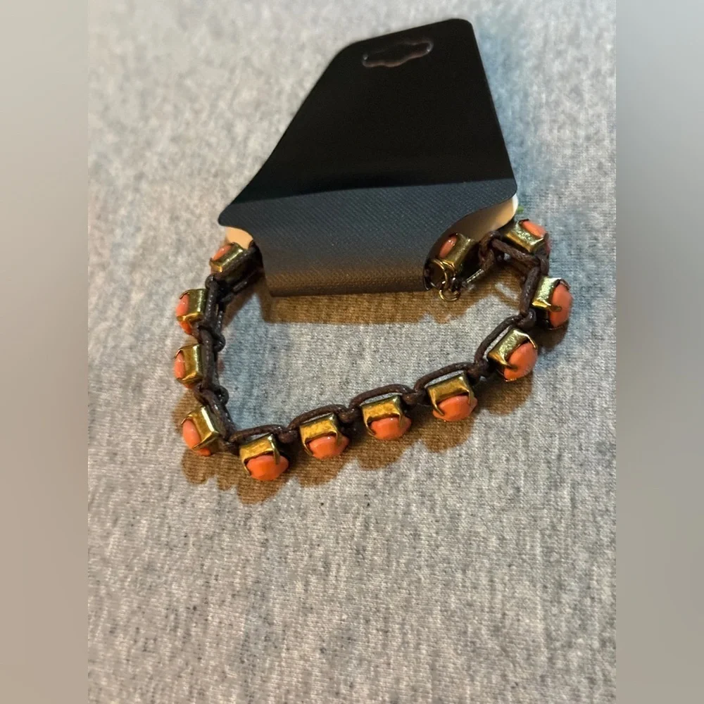 Gold and Pink Women's Bracelet
